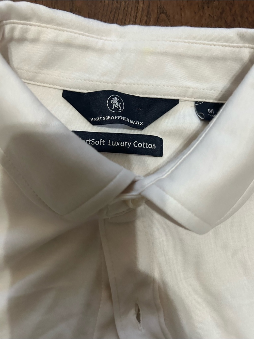 Hart Schaffner Marx Cream Long-Sleeve Button-Down Shirt - Picture 3 of 3